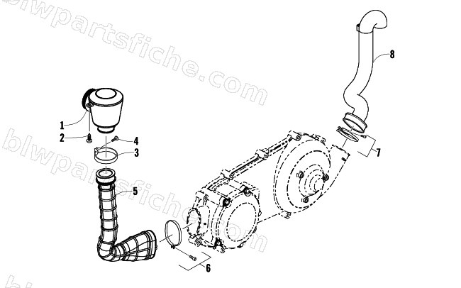 COOLING DUCT ASSEMBLY diagram