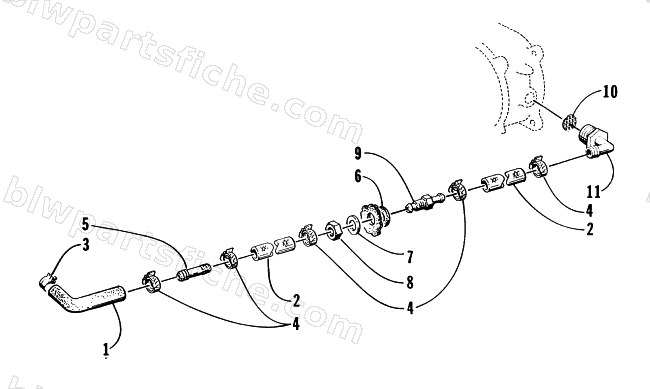 COOLING INTAKE LINE diagram