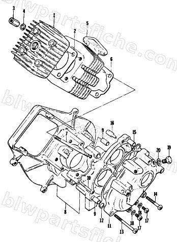 CRANKCASE AND CYLINDER diagram