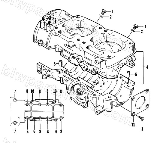 CRANKCASE ASSEMBLY diagram