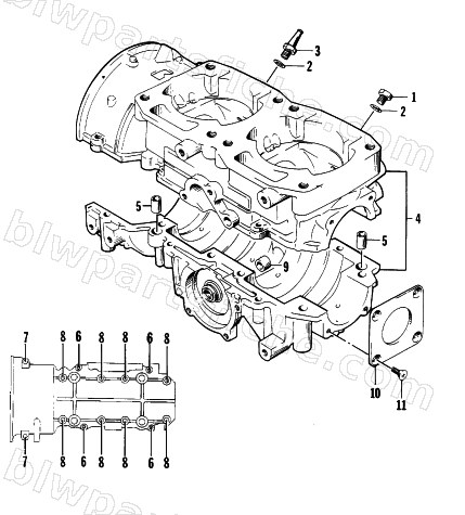 CRANKCASE ASSEMBLY diagram