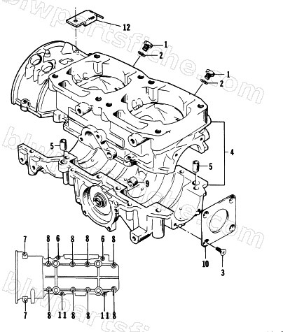 CRANKCASE ASSEMBLY diagram