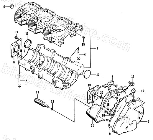 CRANKCASE ASSEMBLY diagram