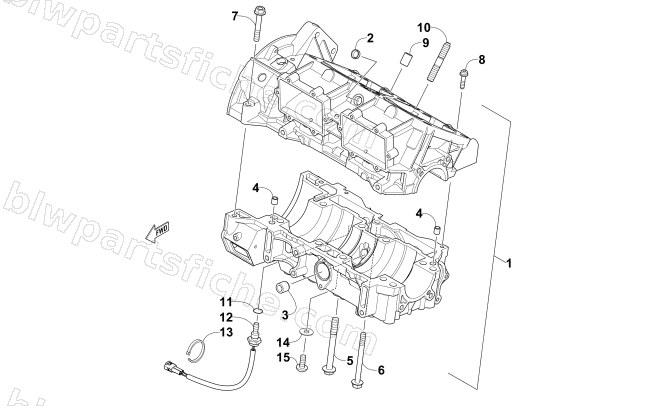 CRANKCASE ASSEMBLY diagram