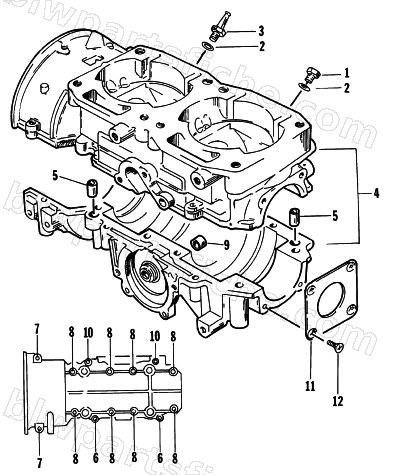 CRANKCASE ASSEMBLY diagram