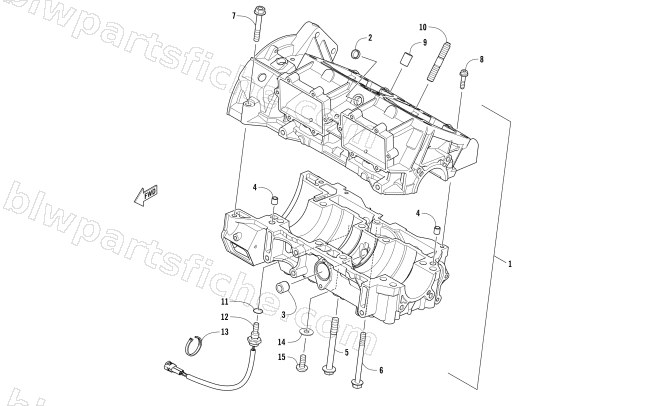 CRANKCASE ASSEMBLY diagram