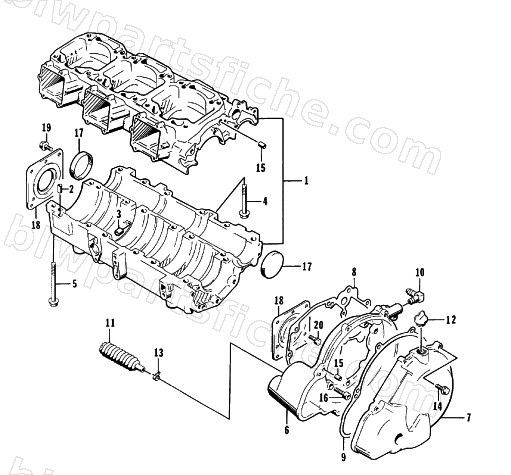 CRANKCASE ASSEMBLY diagram