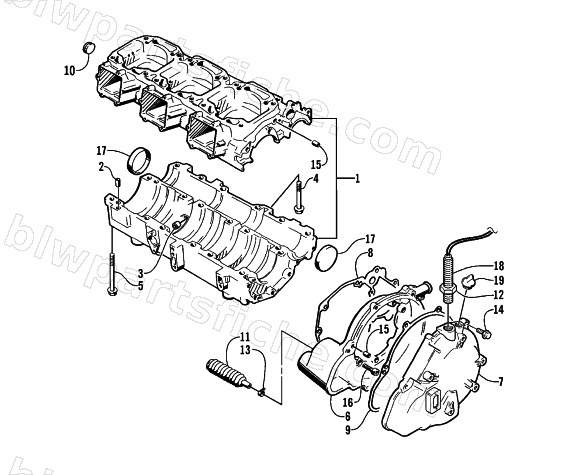 CRANKCASE ASSEMBLY diagram