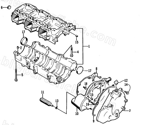 CRANKCASE ASSEMBLY diagram