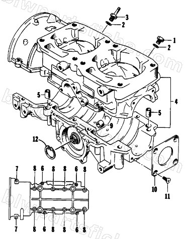 CRANKCASE ASSEMBLY diagram
