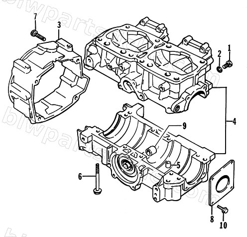 CRANKCASE ASSEMBLY diagram