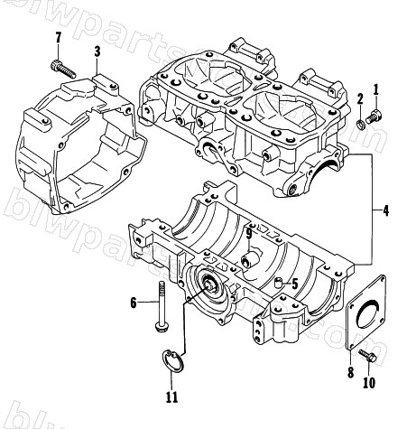 CRANKCASE ASSEMBLY diagram