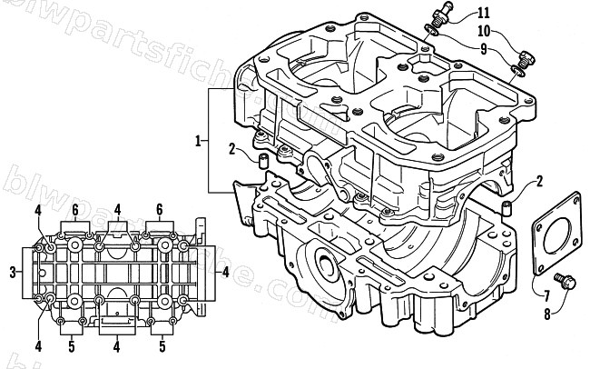 CRANKCASE ASSEMBLY diagram