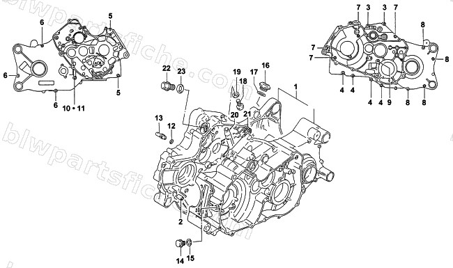 CRANKCASE ASSEMBLY diagram