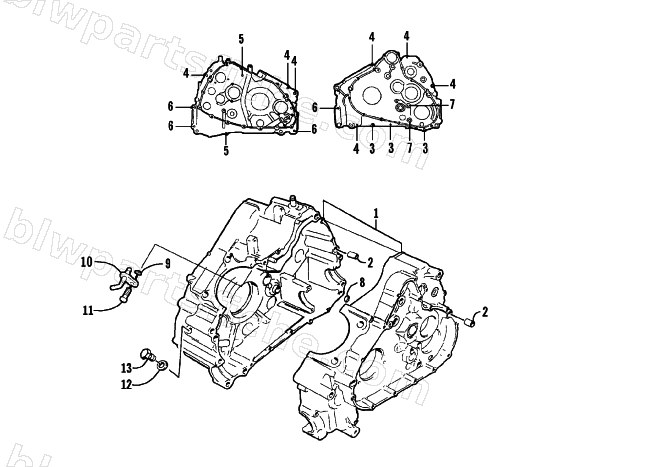 CRANKCASE ASSEMBLY diagram