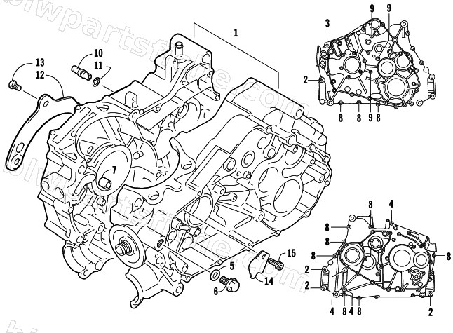 CRANKCASE ASSEMBLY diagram