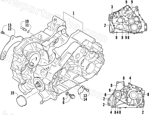 CRANKCASE ASSEMBLY diagram