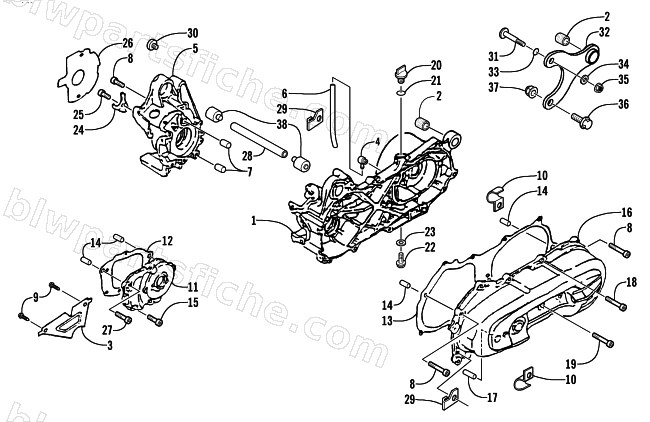 CRANKCASE ASSEMBLY diagram