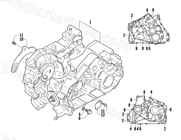 CRANKCASE ASSEMBLY diagram