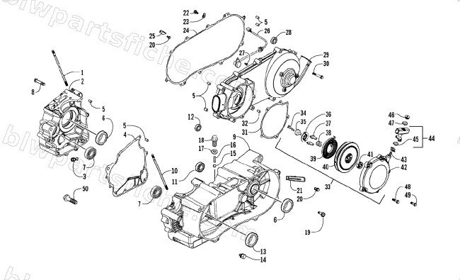 CRANKCASE ASSEMBLY diagram