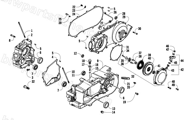 CRANKCASE ASSEMBLY diagram