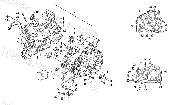 CRANKCASE ASSEMBLY diagram