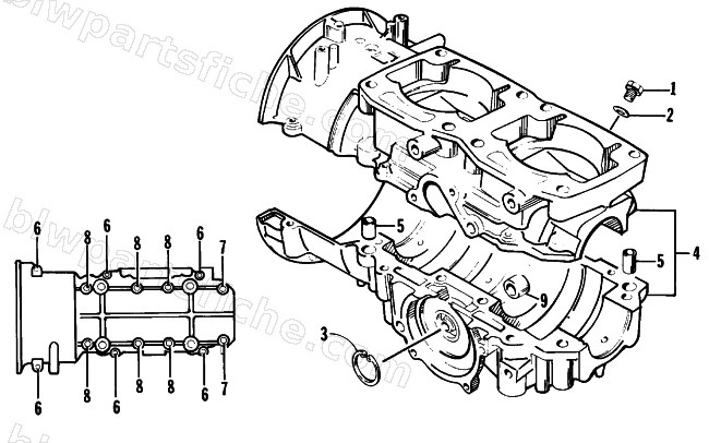 CRANKCASE ASSEMBLY diagram