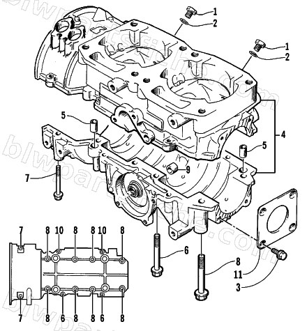 CRANKCASE ASSEMBLY diagram