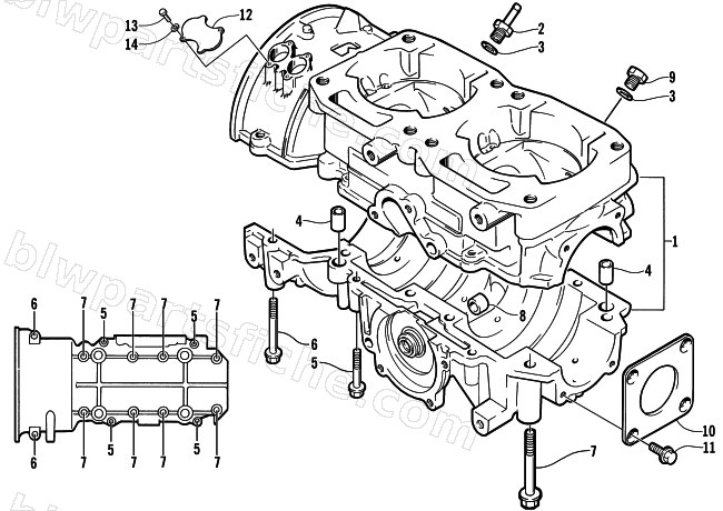 CRANKCASE ASSEMBLY diagram