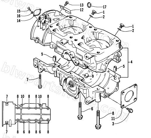 CRANKCASE ASSEMBLY diagram
