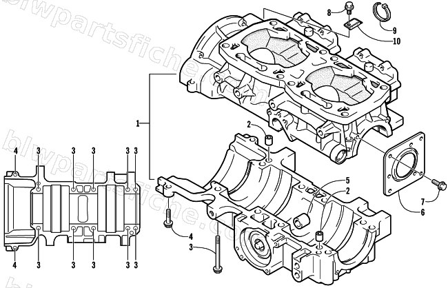 CRANKCASE ASSEMBLY diagram