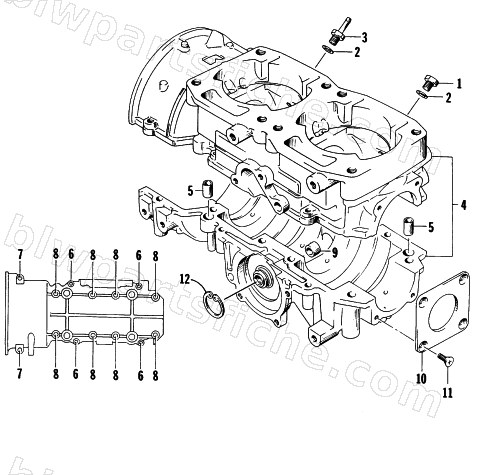 CRANKCASE ASSEMBLY diagram