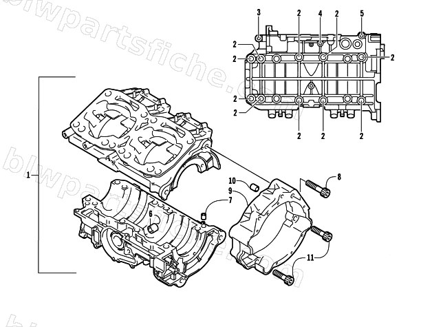 CRANKCASE ASSEMBLY diagram