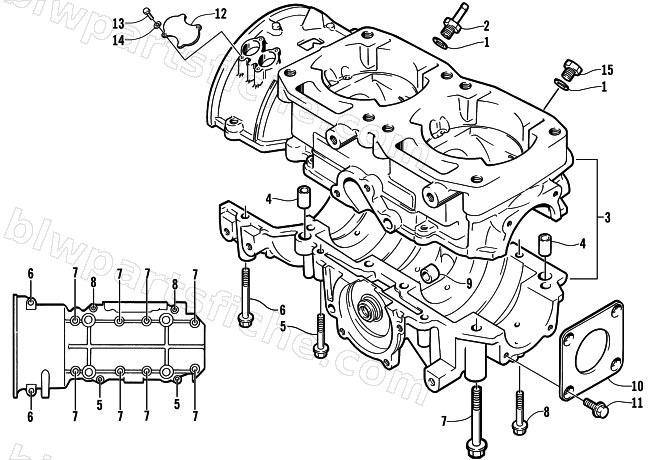 CRANKCASE ASSEMBLY diagram