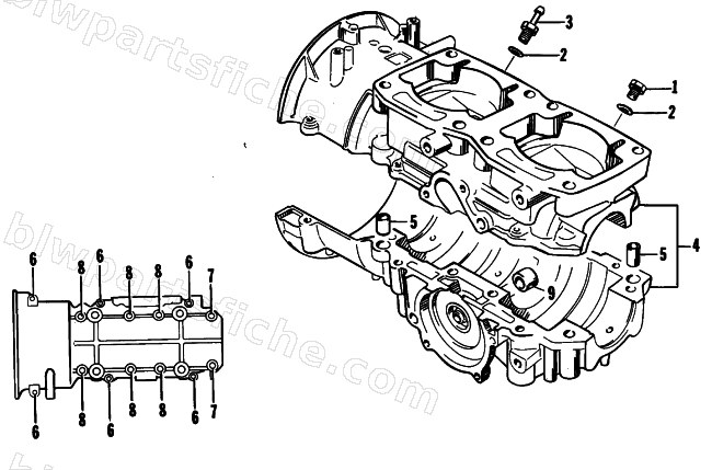 CRANKCASE ASSEMBLY diagram