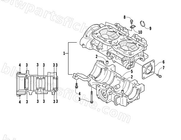 CRANKCASE ASSEMBLY diagram