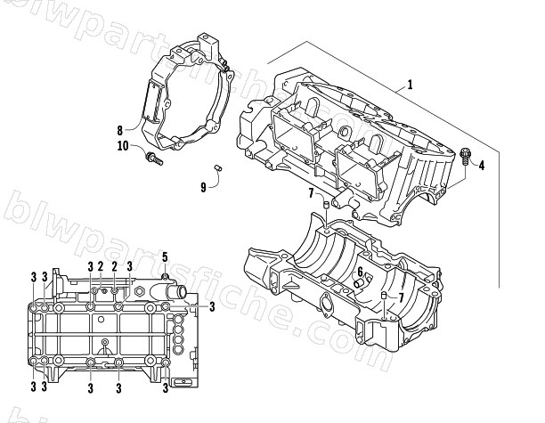 CRANKCASE ASSEMBLY diagram