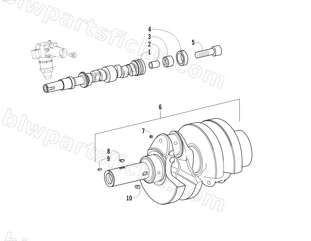 CRANKSHAFT AND CAMSHAFT ASSEMBLIES diagram