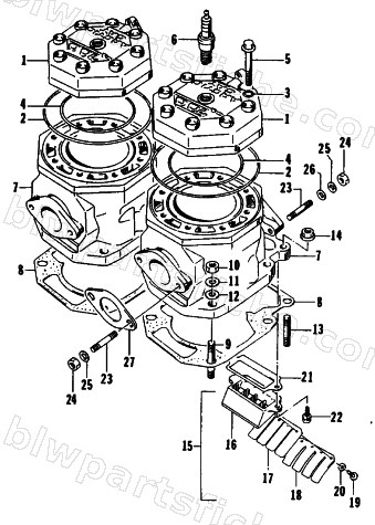 CYLINDER AND HEAD ASSEMBLY diagram