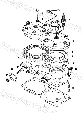 CYLINDER AND HEAD ASSEMBLY diagram