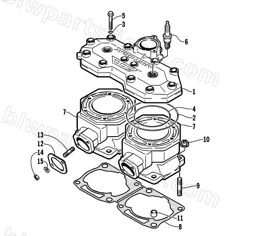 CYLINDER AND HEAD ASSEMBLY diagram