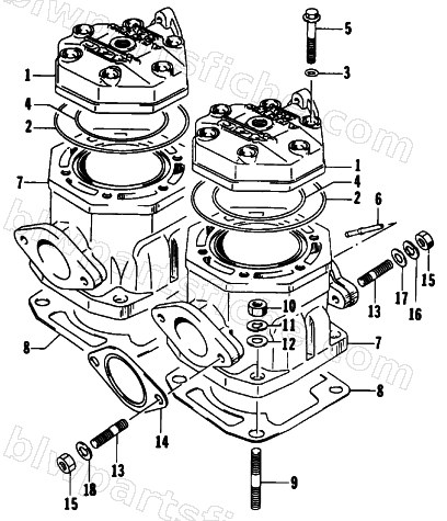 CYLINDER AND HEAD ASSEMBLY diagram