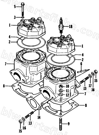 CYLINDER AND HEAD ASSEMBLY diagram