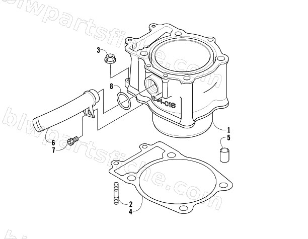 CYLINDER AND PISTON ASSEMBLY diagram