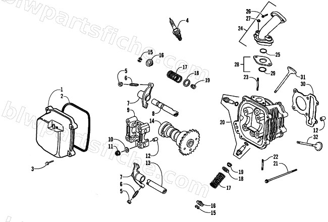CYLINDER HEAD ASSEMBLY diagram