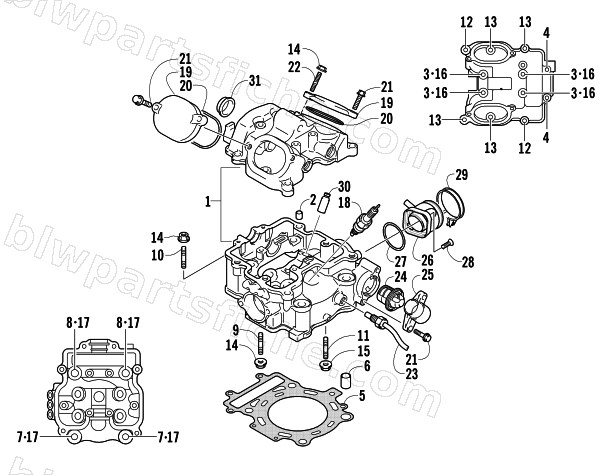 CYLINDER HEAD ASSEMBLY diagram