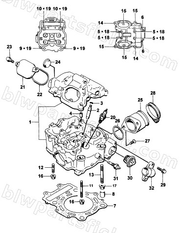 CYLINDER HEAD ASSEMBLY diagram