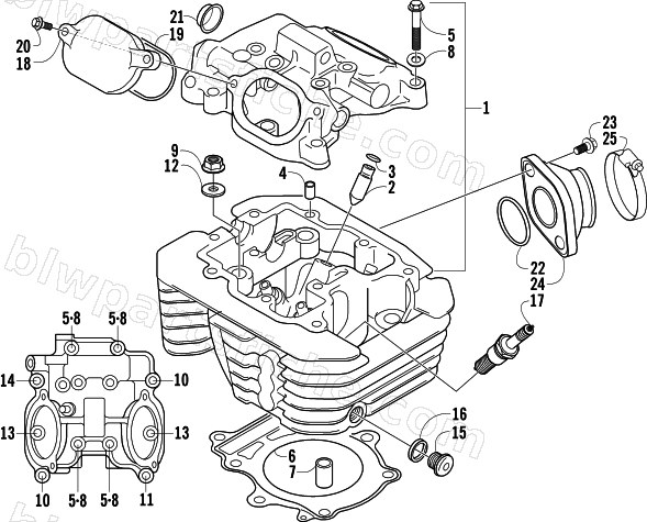CYLINDER HEAD ASSEMBLY diagram