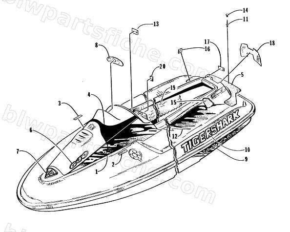 DECAL AND FOOTPAD ASSEMBLY diagram