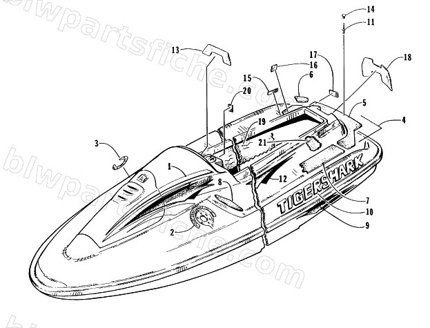 DECAL AND FOOTPAD ASSEMBLY diagram